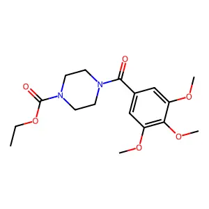 Ethyl 4-(3,4,5-trimethoxybenzoyl)piperazine-1-carboxylate structure