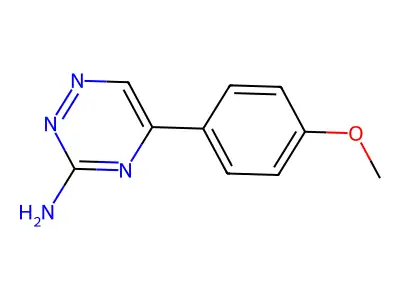 5-(4-Methoxyphenyl)-1,2,4-triazin-3-amine structure