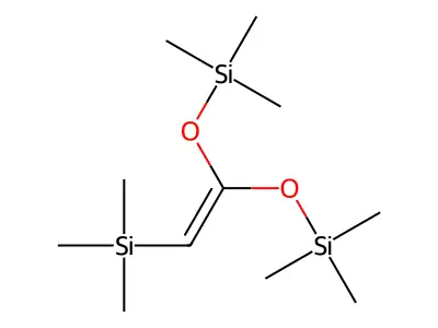 Trimethyl-(2-trimethylsilyl-1-trimethylsilyloxyethenoxy)silane structure
