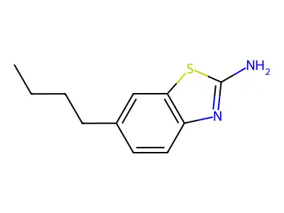 6-Butyl-1,3-benzothiazol-2-amine structure