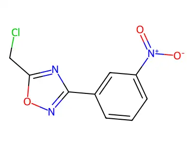 5-(Chloromethyl)-3-(3-nitrophenyl)-1,2,4-oxadiazole structure