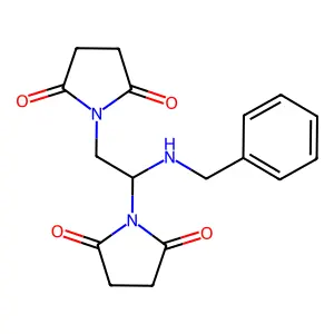 Succinimide, N,N'-((benzylimino)-bismethylene)di- structure