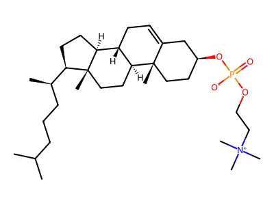 胆甾醇基磷酰胆碱 structure