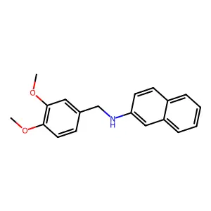 2-Naphthalenamine, N-[(3,4-dimethoxyphenyl)methyl]- structure
