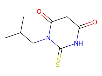 1-(2-Methylpropyl)-2-sulfanylidene-1,3-diazinane-4,6-dione structure