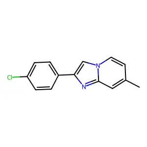 2-(4-Chlorophenyl)-7-methylimidazo[1,2-a]pyridine structure