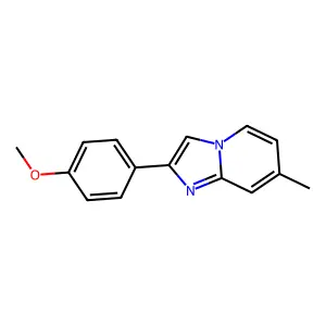 2-(4-Methoxyphenyl)-7-methylimidazo[1,2-a]pyridine structure