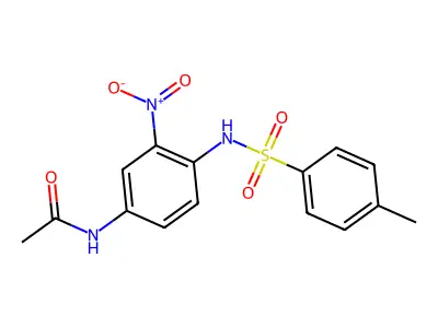 N-(4-(((4-Methylphenyl)sulfonyl)amino)-3-nitrophenyl)acetamide structure