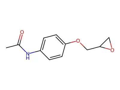 N-(4-((oxiran-2-yl)methoxy)phenyl)acetamide structure
