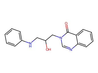4(3H)-Quinazolinone, 3-[2-hydroxy-3-(phenylamino)propyl]- structure