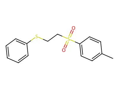 Benzene, 1-methyl-4-[[2-(phenylthio)ethyl]sulfonyl]- structure