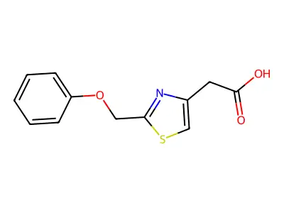2-[2-(phenoxymethyl)-1,3-thiazol-4-yl]acetic Acid structure