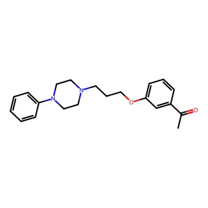 Acetophenone, 3'-(3-(4-phenyl-1-piperazinyl)propoxy)- structure