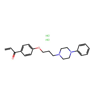 Acrylophenone, 4'-(3-(4-phenyl-1-piperazinyl)propoxy)-, dihydrochloride structure