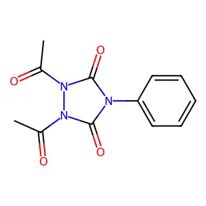 1,2-Diacetyl-4-phenyl-1,2,4-triazolidine-3,5-dione structure