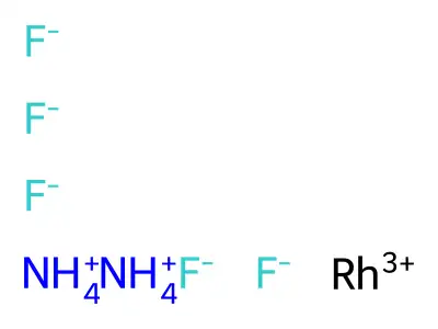 Rhodate(2-), pentachloro-, ammonium (1:2) structure