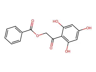 2,4,6-Trihydroxybenzoylmethyl benzoate structure