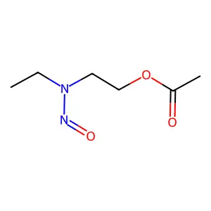 2-(Ethylnitrosoamino)ethanol acetate structure