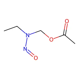 乙基亚硝氨基甲基乙酸酯 structure