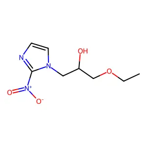 1-(2-OH-3-Etopr)-2-NO2 imidazole structure
