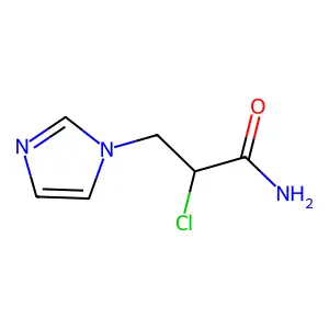 2-氯-3-咪唑-1-基丙酰胺 structure