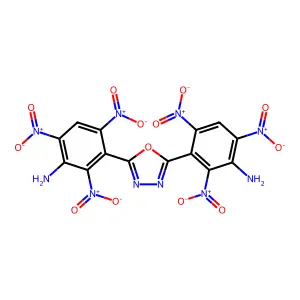 3,3'-(1,3,4-Oxadiazole-2,5-diyl)bis(2,4,6-trinitroaniline) structure