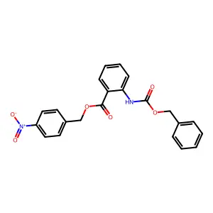 (4-Nitrophenyl)methyl 2-(phenylmethoxycarbonylamino)benzoate structure