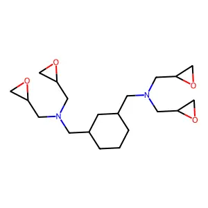 1,3-Cyclohexanedimethanamine, N1,N1,N3,N3-tetrakis(2-oxiranylmethyl)- structure