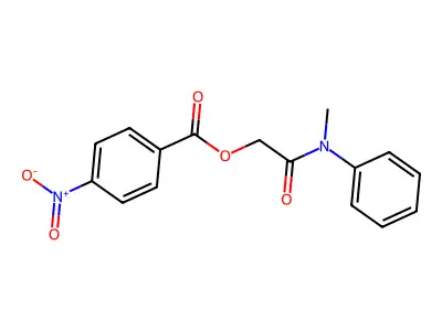 Acetamide, N-methyl-2-[(4-nitrobenzoyl)oxy]-N-phenyl- structure