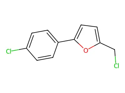 2-(Chloromethyl)-5-(4-chlorophenyl)furan structure
