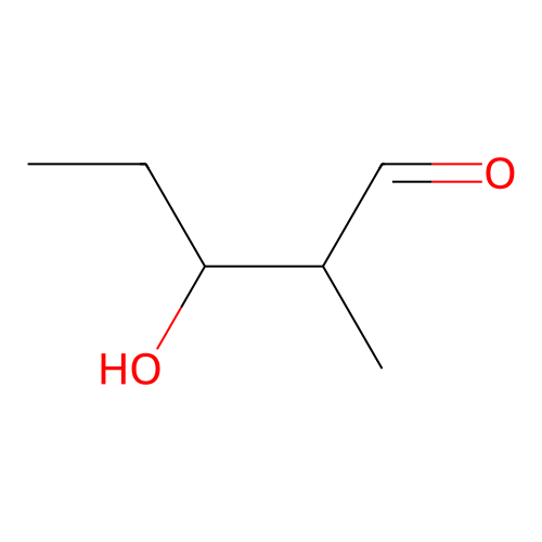 3-Hydroxy-2-methylpentanal structure