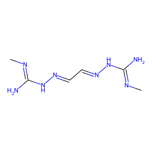 Di-N',N''-methylglyoxal bis(guanylhydrazone) structure