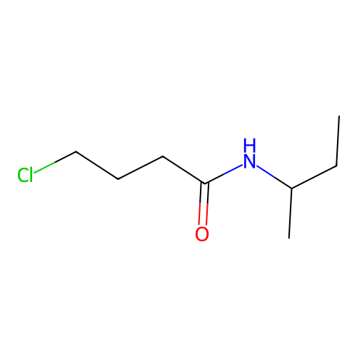 N-butan-2-yl-4-chlorobutanamide structure