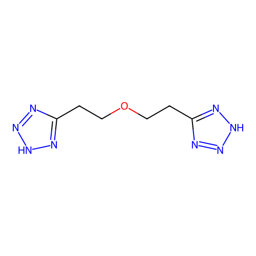 Bis-[2-(5-tetrazolyl)ethyl]ether structure