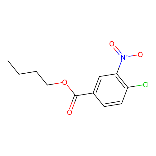 Butyl 4-chloro-3-nitrobenzoate structure