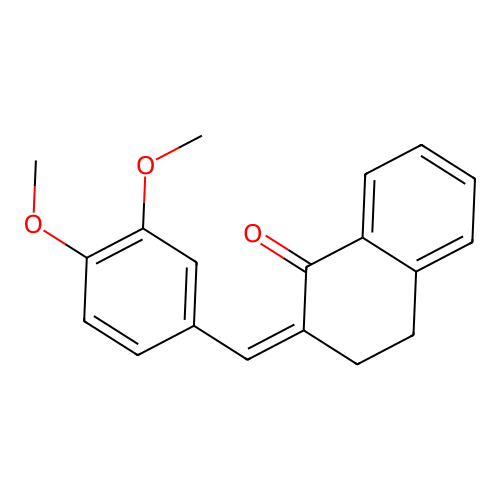 2-[(3,4-Dimethoxyphenyl)methylidene]-3,4-dihydronaphthalen-1-one structure