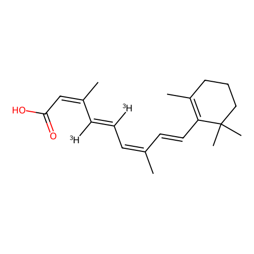 Isotretinoin Retinoic acid structure