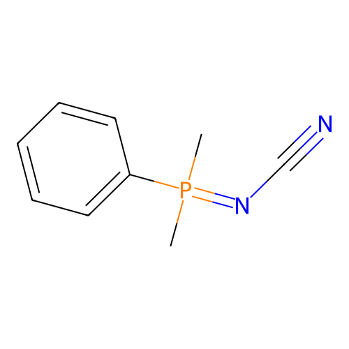 Cyanamide, (dimethylphenylphosphoranylidene)- structure
