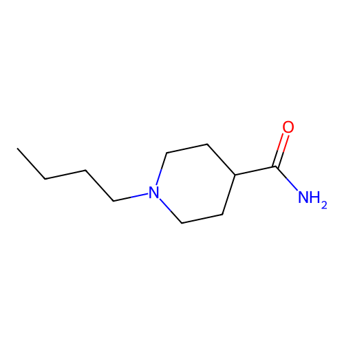 4-Piperidinecarboxamide, 1-butyl- structure