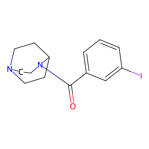 1,4-Diazabicyclo[3.2.2]nonan-4-yl-(3-iodophenyl)methanone structure