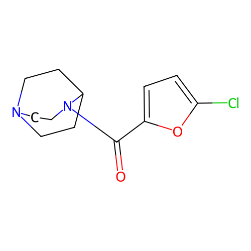 (5-Chlorofuran-2-yl)-(1,4-diazabicyclo[3.2.2]nonan-4-yl)methanone structure