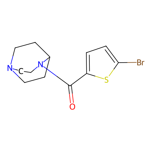 (5-Bromo-thiophen-2-yl)-(1,4-diaza-bicyclo[3.2.2]non-4-yl)-methanone structure