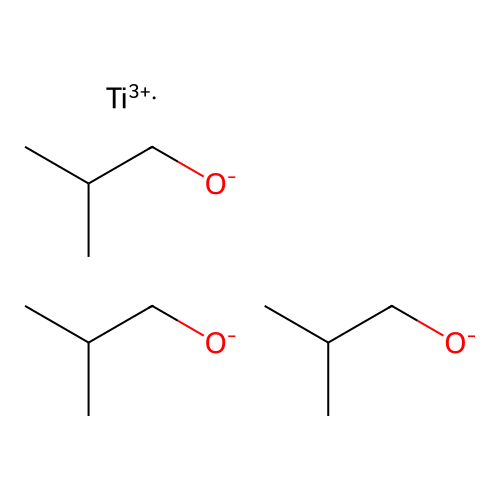 Titanium(3+) 2-methylpropanolate structure