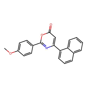 2-(4-Methoxyphenyl)-4-naphthalen-1-yl-1,3-oxazin-6-one structure