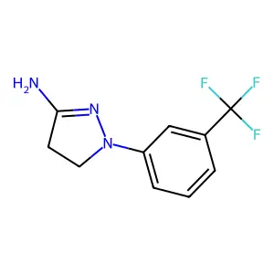 4,5-Dihydro-1-(3-(trifluoromethyl)phenyl)-1H-pyrazol-3-amine structure