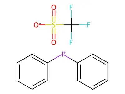 Diphenyliodonium trifluoromethanesulfonate structure