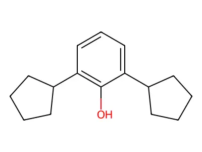 2,6-Dicyclopentylphenol structure