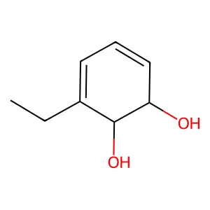 cis-1,2-Dihydro-3-ethylcatechol structure