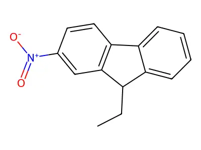 9-ethyl-2-nitro-9H-fluorene structure