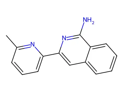 1-Isoquinolinamine, 3-(6-methyl-2-pyridinyl)- structure